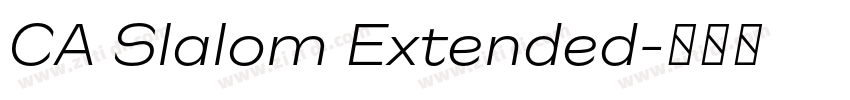 CA Slalom Extended字体转换